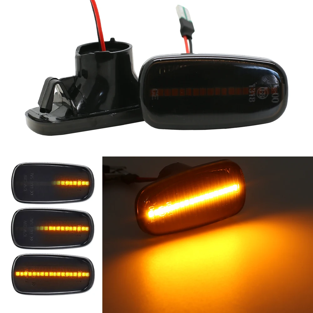 For Toyota Land Cruiser Prius Kluger Wish Altezza Crown Lexus IS200 IS300 LS430 LED Dynamic Side Marker Light Turn Signal Lamp