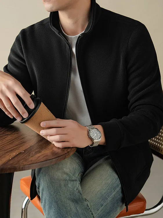 

Мужская термофлисовая куртка-кардиган на молнии с воротником, осенне-зимняя, самонагревающаяся, для ношения под одеждой, модная, утепленная