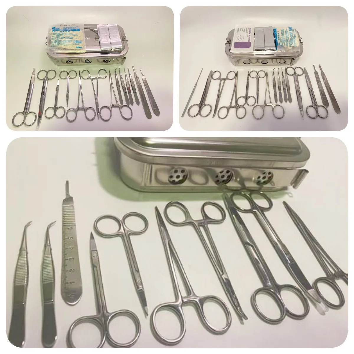 Small Animal Dissection Instrument Set Rat Surgical Instrument Kit Small Animal Experiment Equipment and Tools Sampling Tool Kit