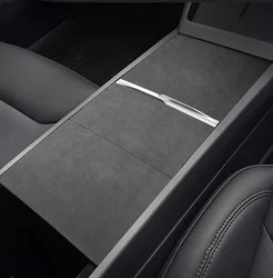 For Tesla Model 3 Highland Center Console Wrap Kit Decor Sticker-Suede/Alcantara Frabics Patches Trim