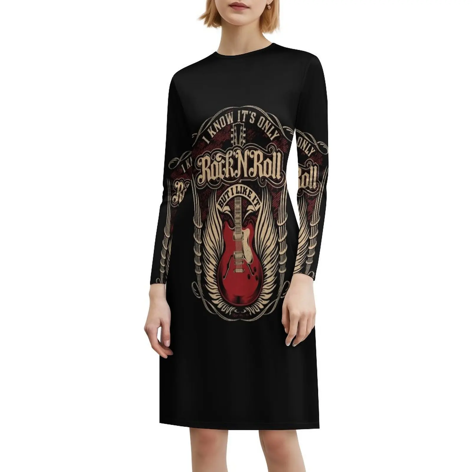 إنه&X27 ; S Only Rock &X27 ; ن&X27 ; لفة ولكن أحب ذلك فستان سموك مزين بالزهور للنساء لربيع وصيف فستان كاجوال للحفلات X27