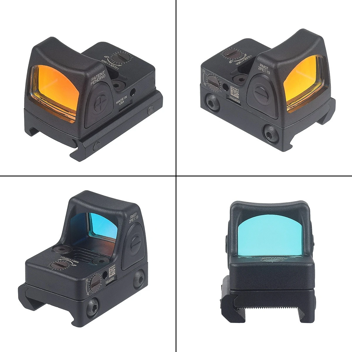 Tactical RM HD Red Dot Sight Reflex Riflescopes Adjustable Aiming Optical Scope For Glock 17 AR15 M4 20mm Picatinny Rail view 3