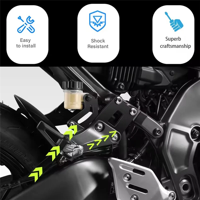 

Новые аксессуары для мотоциклов для MT09 FZ09 MT-09 MT 09, комплект для опускания задней педали, комплект опоры для подножек пассажира EVO