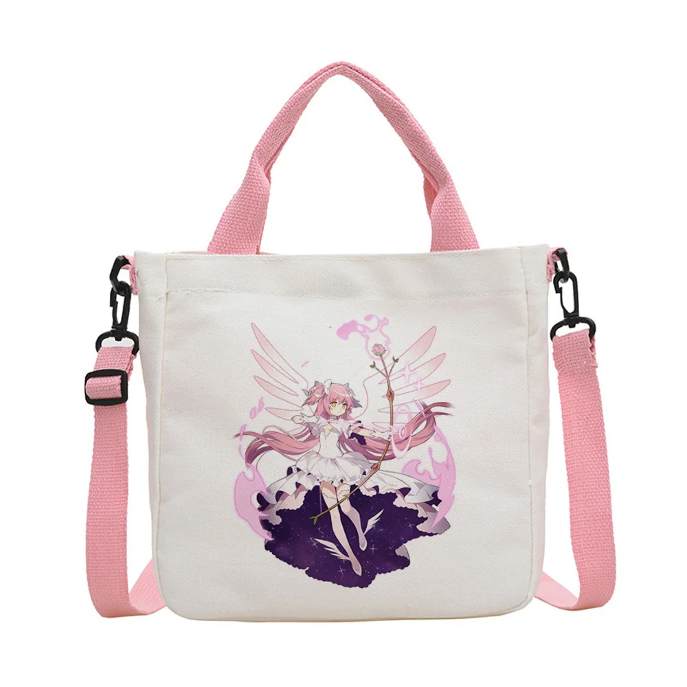 Madoka Magica tote bag canvas  reusable bolsas de tela sac cabas einkaufstasche femme