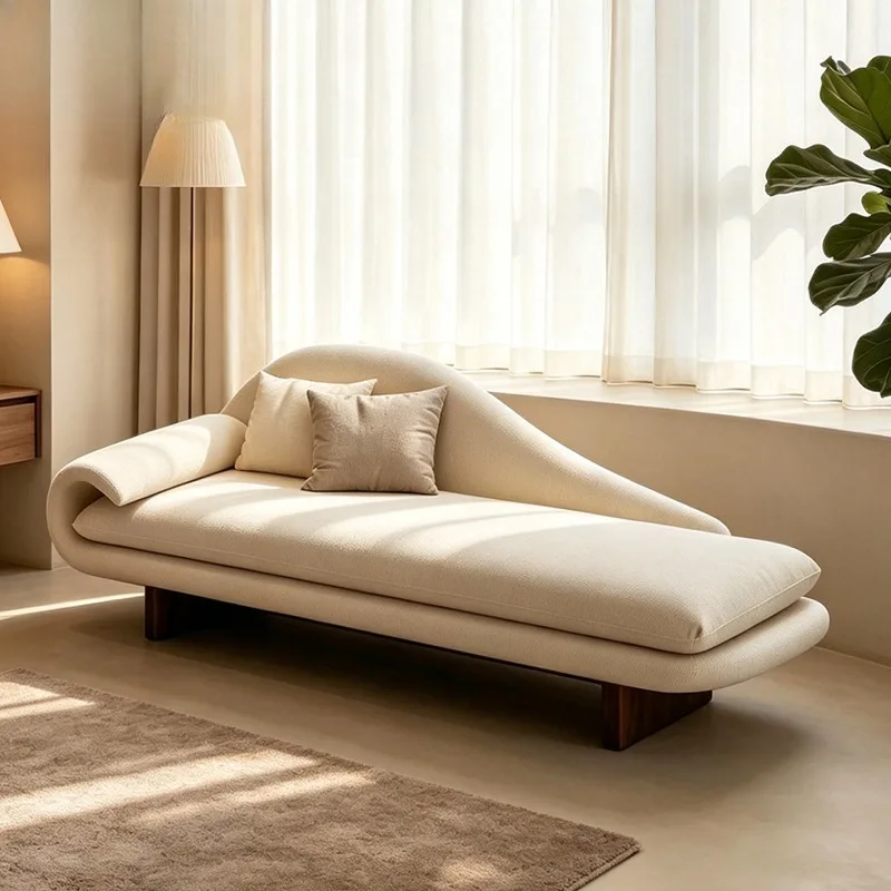 Bedroom high-grade fabric concubine chair balcony sofa chair study concubine couch at the end of the bed single concubine sofa r
