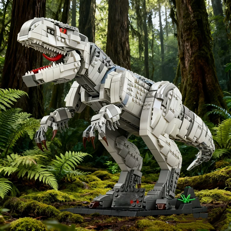 

2000 деталей: Конструктор-головоломка «Тираннозавр» (Юрский период) – развивающая модель динозавра для детей