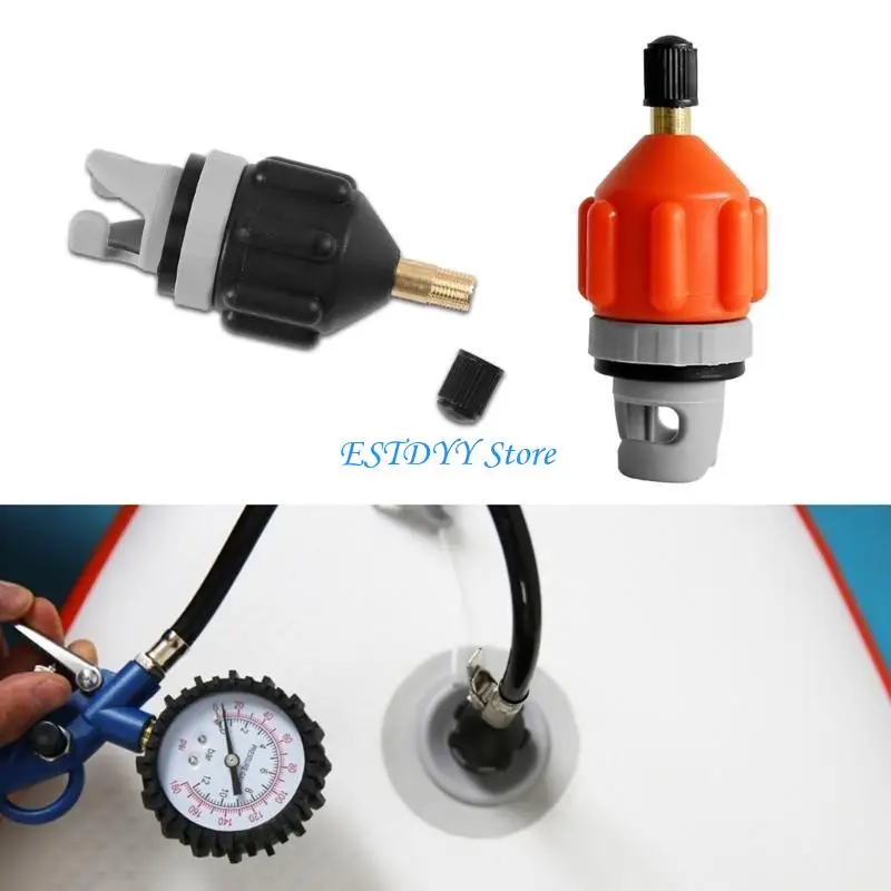 G6DE Inflatable Boats Air Pumps Converter Air Valves Adaptor Rowing Boats Air Valves Pumps Connector with 4 Air Nozzle Enduring