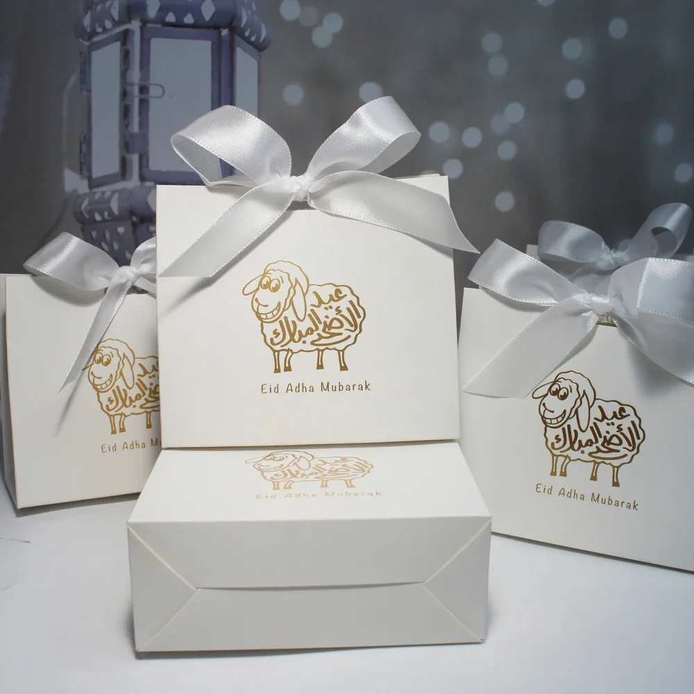 Mini Eid Al-Adha Box Sheep EID Mubarak have a blessed eid candy gift boxes Muslim Islamic Ramadan Kareem Holiday Party Decoratio