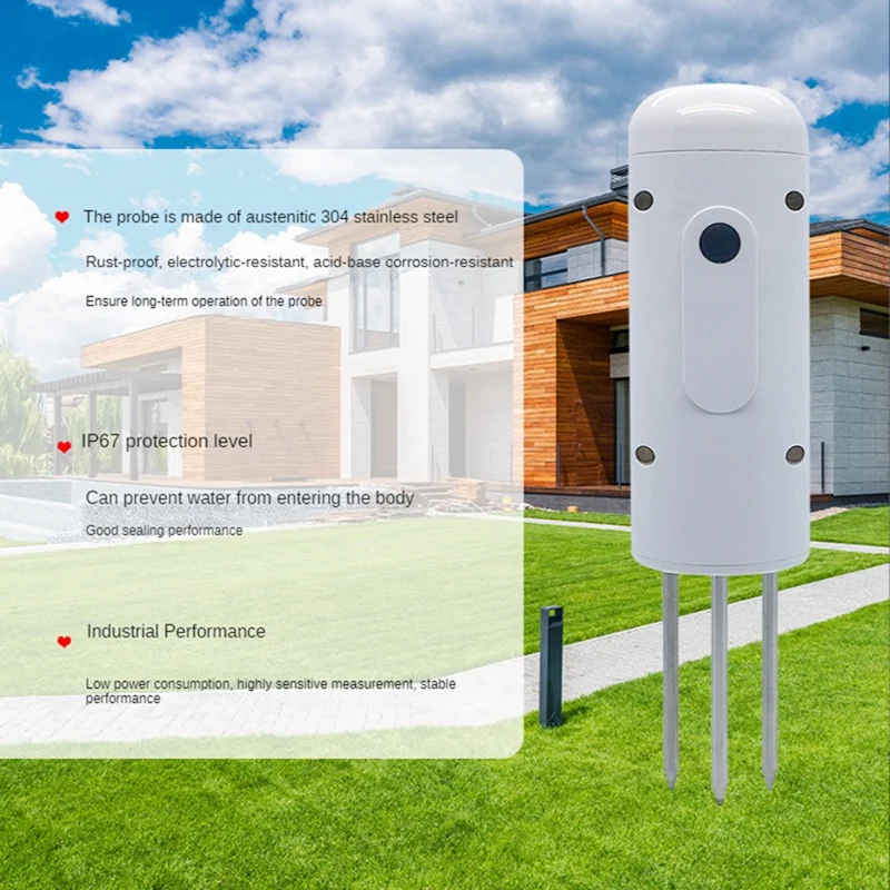 2Pcs TUYA ZIGBEE Plant Monitor Soil Temperature Meter Moisture Humidity Sensor Garden Automation Irrigation Detector