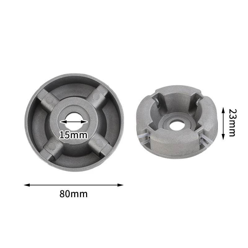 Replacement parts for production line lawn mower, universal aluminum alloy lawn mower head with nylon steel lawn mower