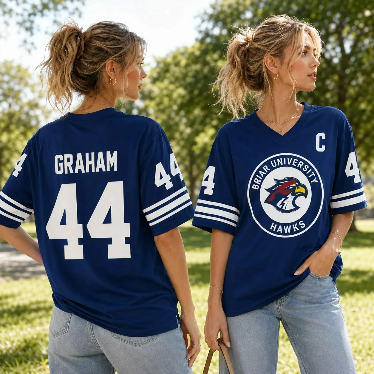 Off Campus Garrett Graham No.44 ice hockey jersey Tucker 46 T-shirt Summer Sports Men's T-Shirt Kid's Clothing Tee Woman ﻿