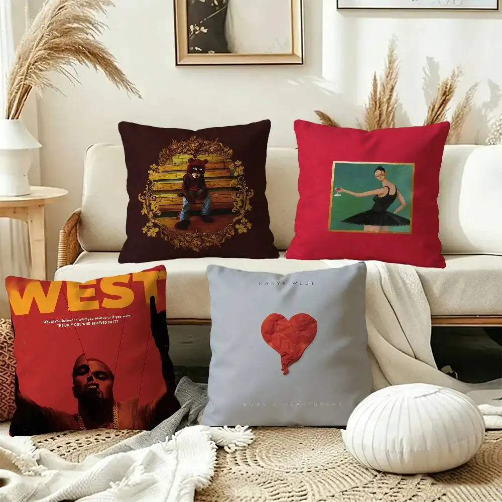 Rap Singer Kanye West Art Pillow Anime Pillow Sofa Bed Head Pillow Cover Cushion Cover 45x45 Cm Fashion