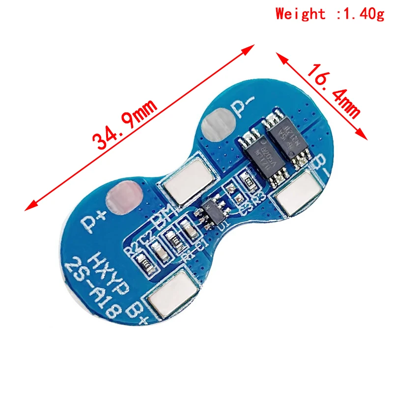 1~10Pcs 2S Li-ion 18650 Lithium Battery Charger Protection Board 7.4V Overcurrent Overcharge Overdischarge Protection 4A BMS