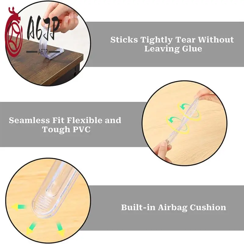 

A67P-резиновая защита для стула из спинки стула, 6 шт. в упаковке, прозрачные мебельные бамперы, силиконовые дверцы шкафа для душевых дверей, ящика
