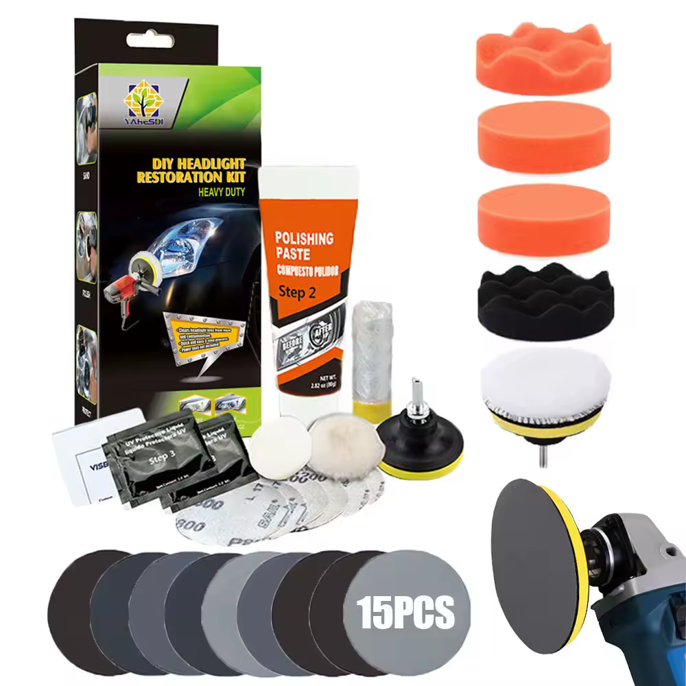 Headlight Restoration Kit Car Headlight Polishing Scratch Remover Oxidation Cleaner Headlight Renovation Auto Repair Tools