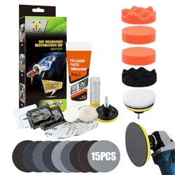 Headlight Polishing Kit Clean Car Headlights Restoration Kit Car Light Cleaner Scratch Oxidation Restore Tool Auto Maintenance