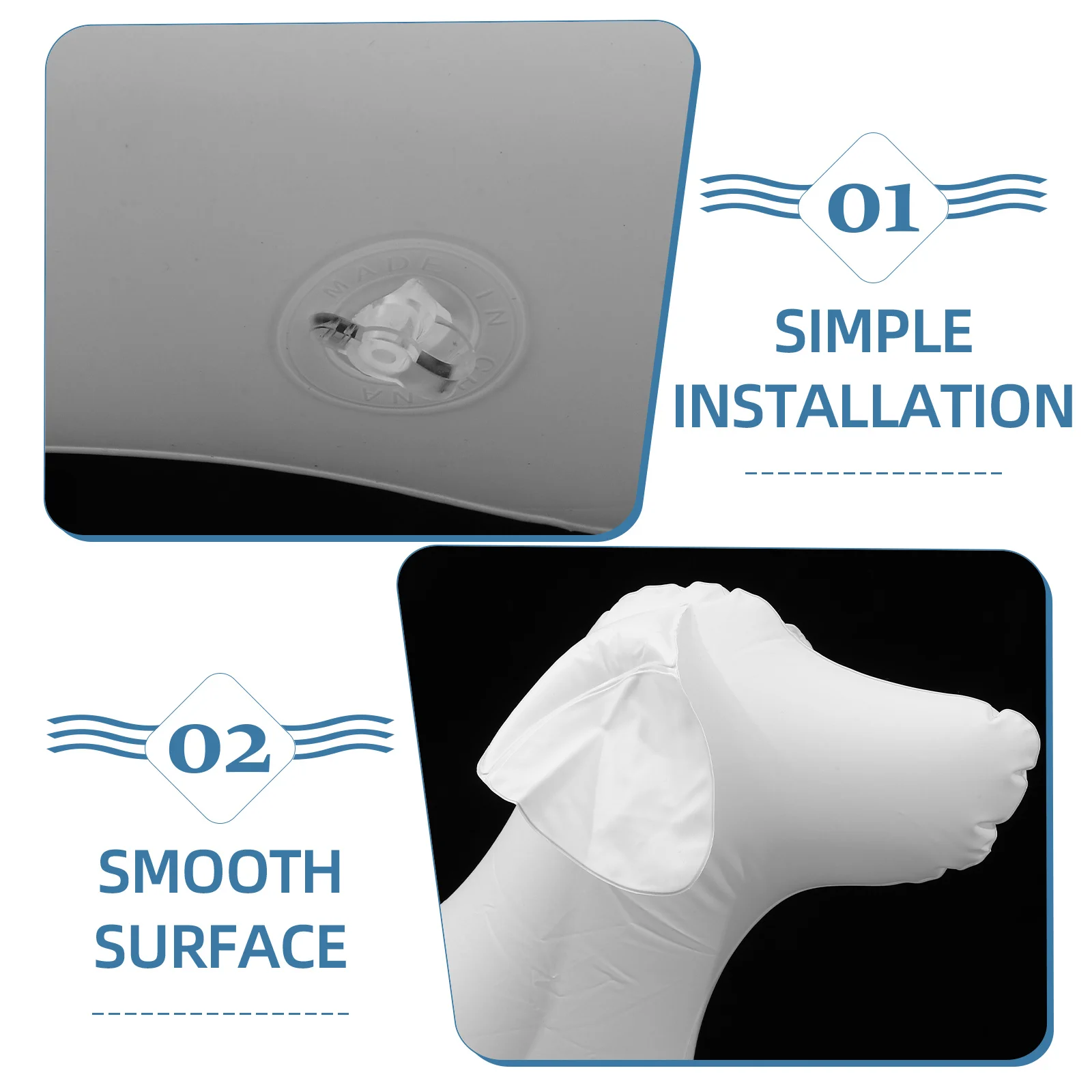 

Dog Mannequin Pet Clothing Display Durable Standing Easy Display Clothing Pet Clean Versatile Shop Exhibition Stage Prop