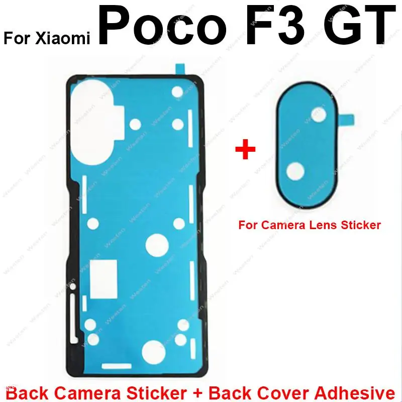 Rear Battery Housing Door Cover Adhesive Glue For Xiaomi POCO X2 X3 X3Pro NFC M4 F2 Pro F3 X4 GT Back Camera Lens Sticker Tape