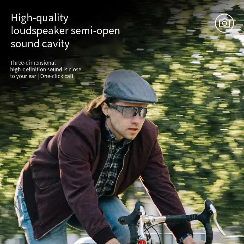 

Intelligent Bluetooth Glasses 128g Camera, High-definition Driving Recorder, Multifunctional Live Broadcast Bluetooth Glasses