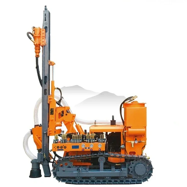 Mobile Steel Crawler Blast Hole Drilling Rig DTH Drilling Machine For Stone Quarry