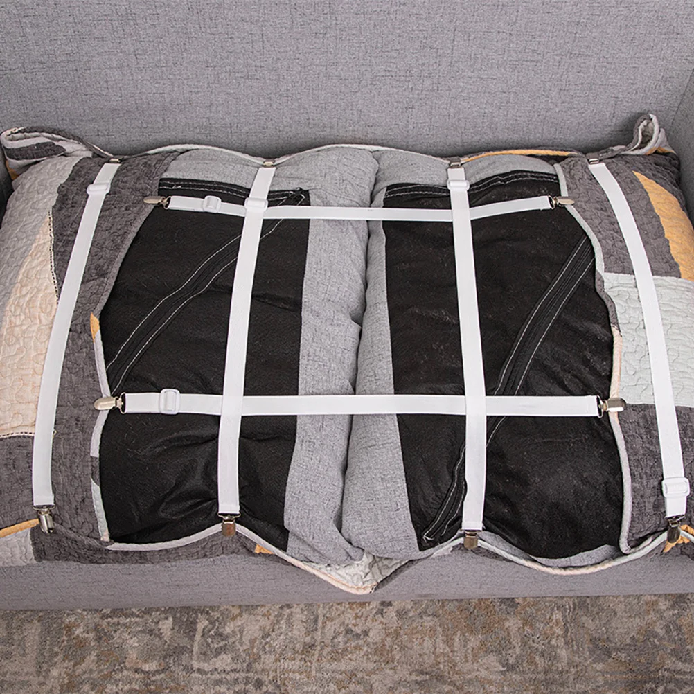 

8pcs Bed Sheet Clips Thick Elastic Holder For Fitted Flat Sheets Mattress Cover Gripper Sheet Fastener Clip Bands