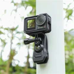 Magnetic Action Camera 360 Degree Rotary Hat Belt Backpack Clip Clamp Mount For DJl OSMO Action 6 5 Pro 4 Go Pro 13 12 11 10 9