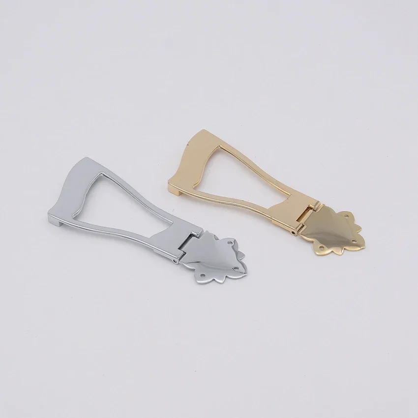 

1 Set 6 String Jazz Guitar Bridge Trapeze Tailpiece for Hollow Body Archtop Guitar Replacement Parts