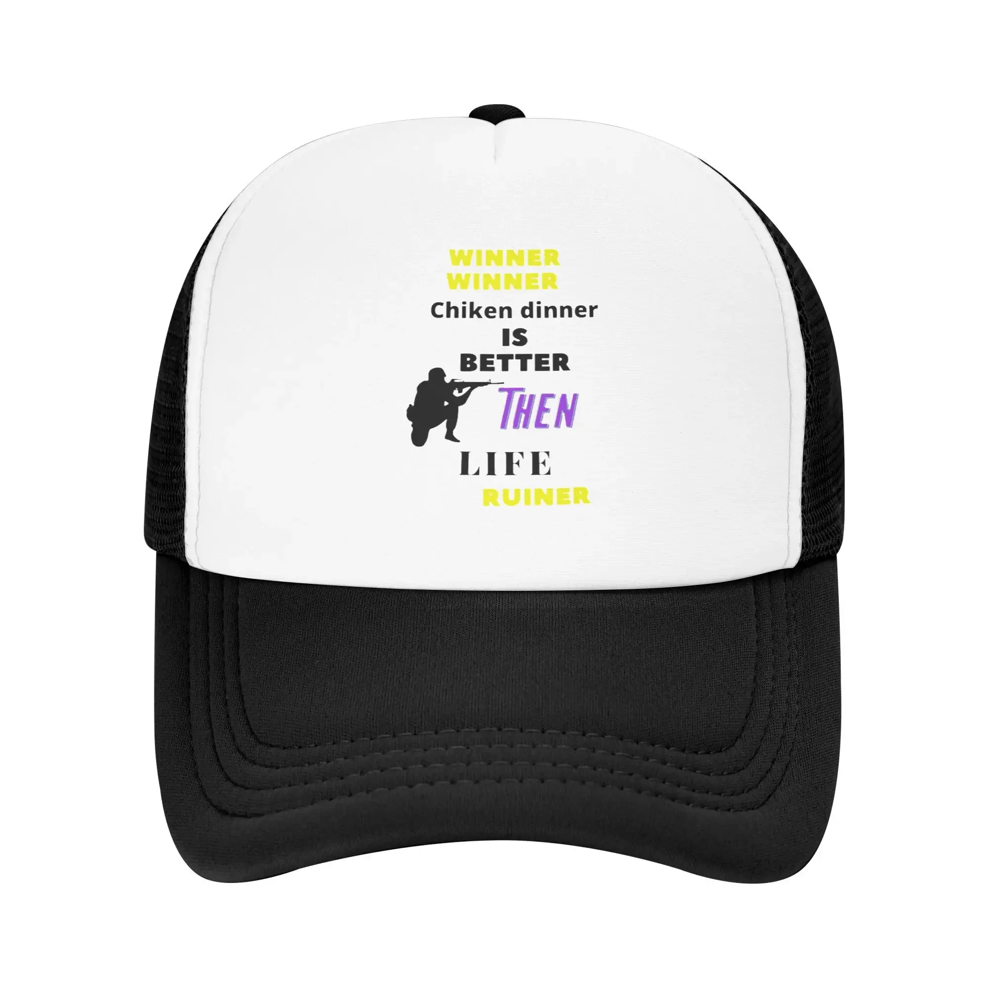 Game Winner Winner Chiken Dinner Is Better Pubg Life Summer Mesh Baseball Caps Men Adult Female Beach Sunscreen Hat Snapback Cap