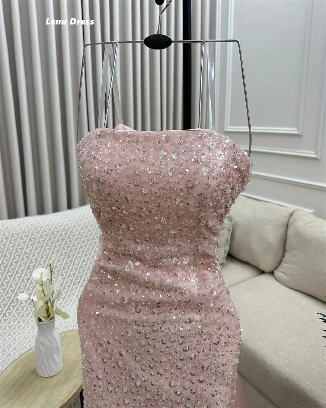 Lena robe soiree vestidos de noite feitos sob encomenda mulher elegante vestidos de festa para mulher 2025 rosa vestido de baile feminino 2025 sereia