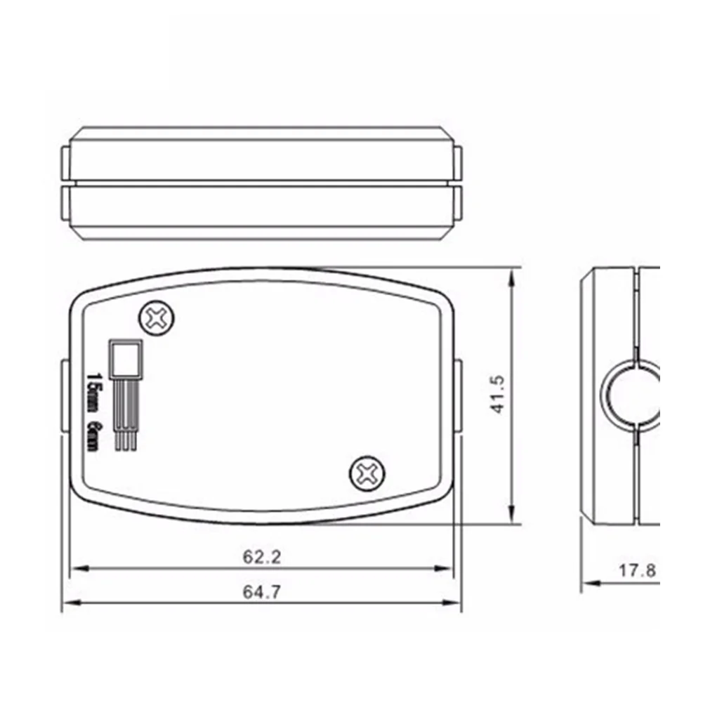 Three Terminal Junction Box 2 Pack for Safe Electrical Connections in Indoor and Outdoor Environments Construction
