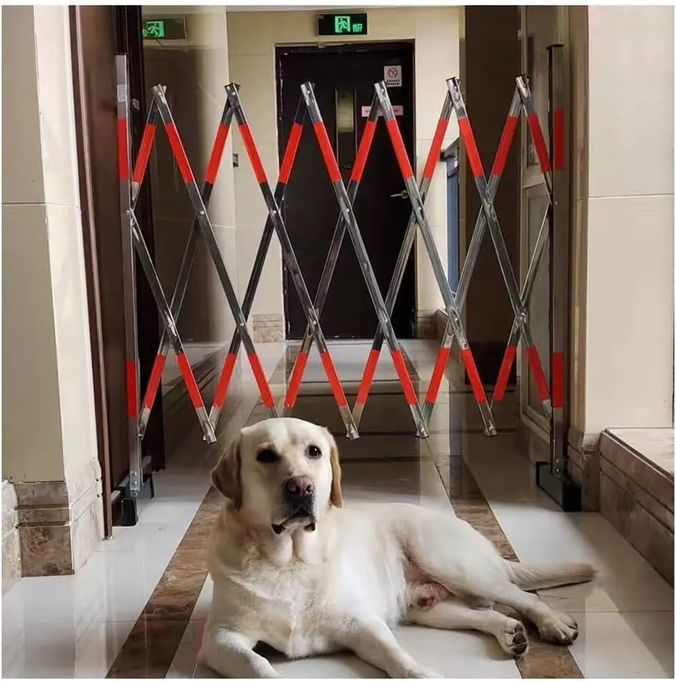 Portable Stainless Steel Traffic Barriers - Flexible Crowd Control Barricade Guards Easily Assembled Safety Barrier