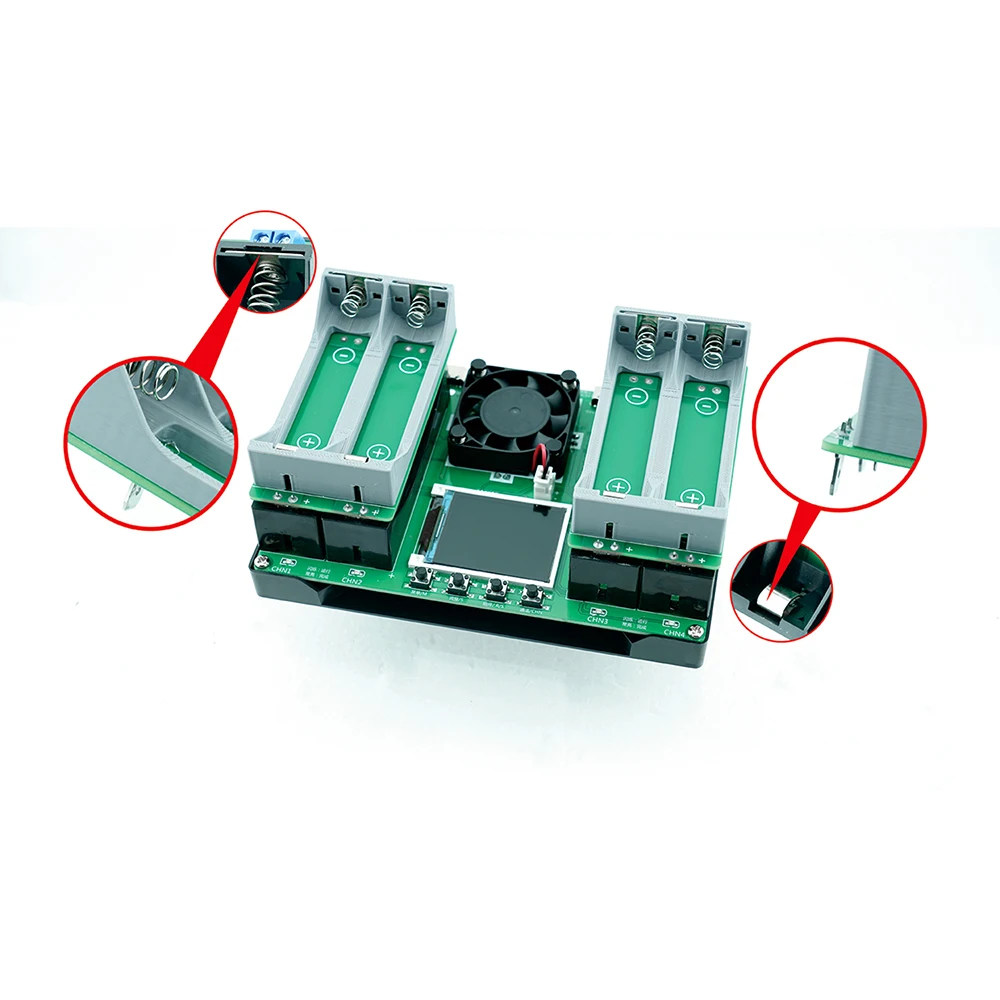Type-C 4Channel Battery Capacity Tester LCD Display MAh Lithium Digital Battery Detection Module For Battery Testing 18650/21700