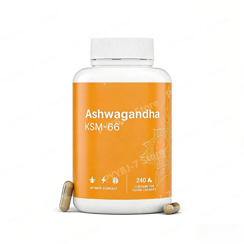 

Ashwagandha KSM-66® 240 Capsules Antistress Angst Energie Und Erholsamer Schlaf Daily Health Supplements