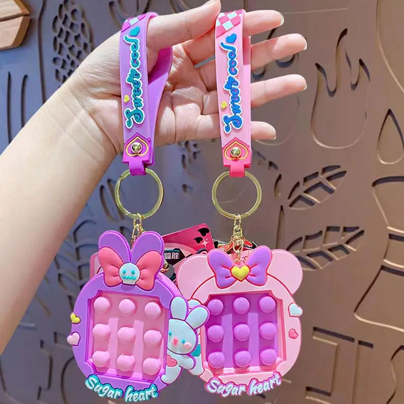 Sleutelhanger Pinch Toy Cartoon Creatieve Sleutelhanger Tas Decoraties Sensorische Knijp Speelgoed Creatieve Sleutelhanger Charme Voor Stress