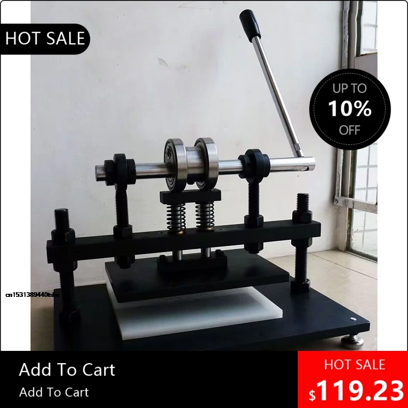 

08170 2025 Useful 370*265 Leather Creasing Manual Leather Cutting Machine Manual Die Perforated Leather Die Cuttin