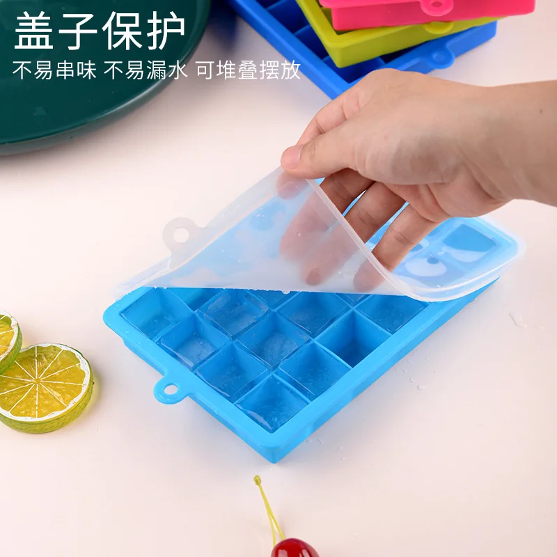 1PC Silicone 24  grids  Ice Cube Maker Form For  Candy Cake Pudding Chocolate Molds Easy-Release Square Shape  Trays