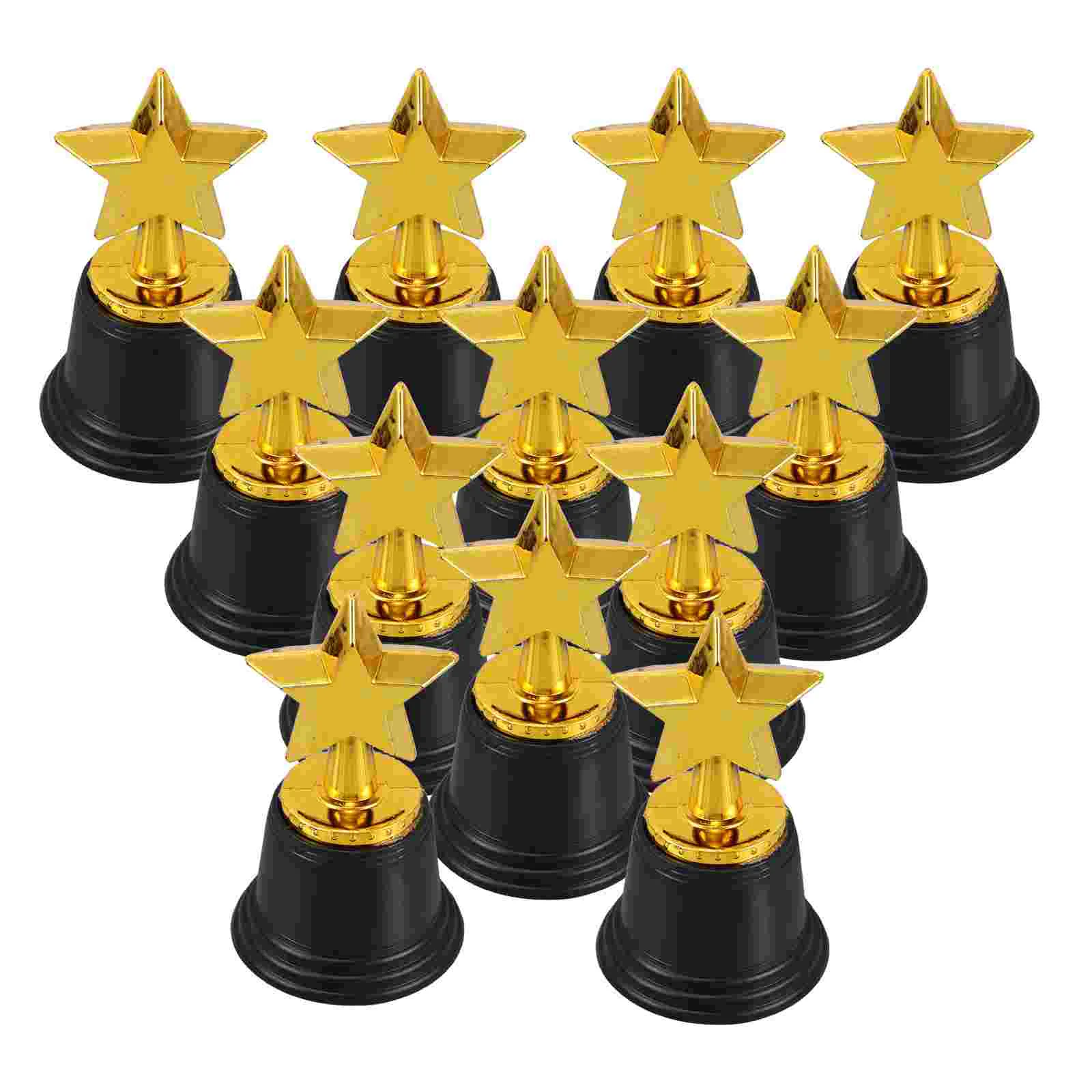 

12 Pcs Star Trophy Prize Cup First Place Adult Prizes for Adults Small Award Winner