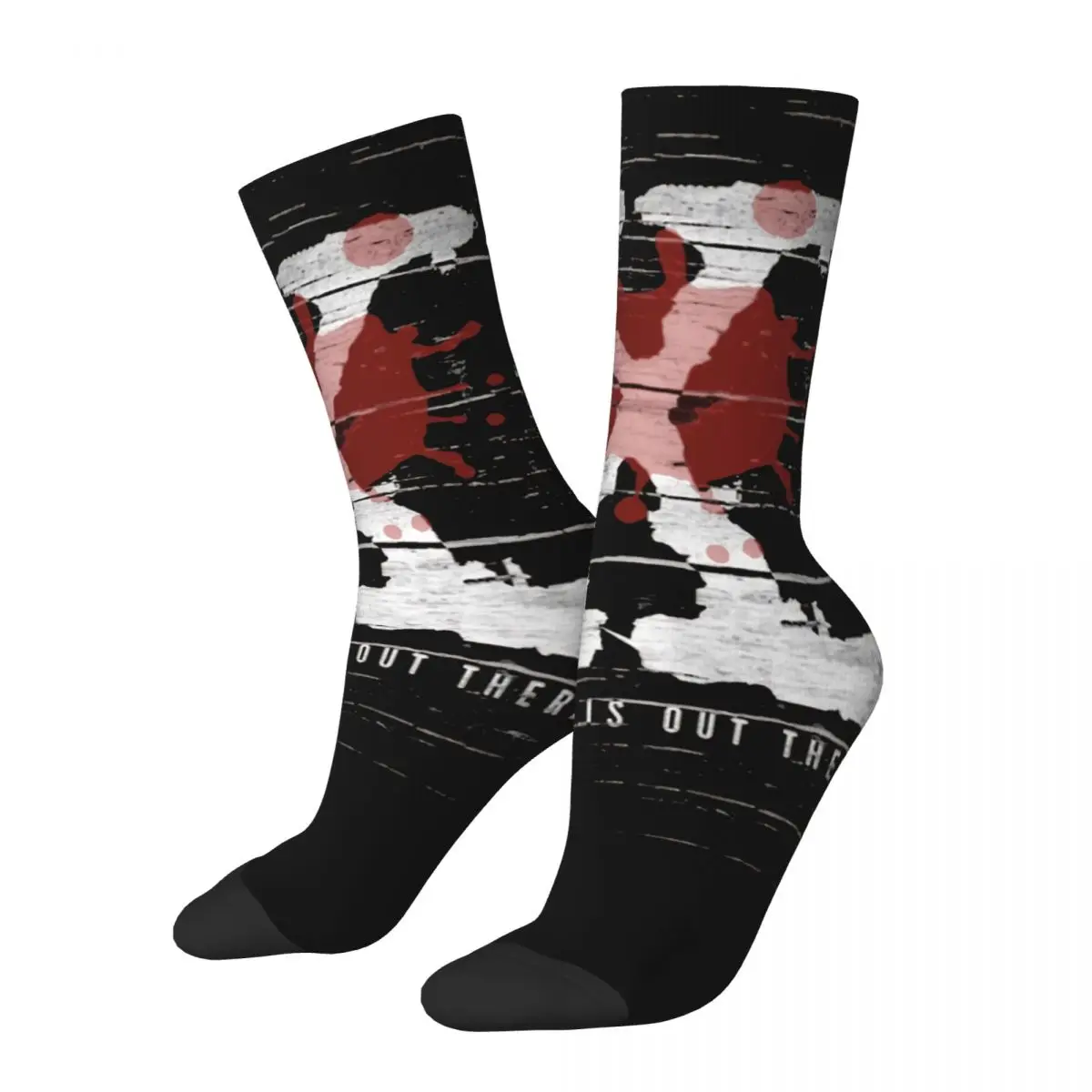 Funny Crazy compression Sock for Men This Is The Essence Of Science Classic Hip Hop Vintage The X Files TV Seamless Crew Sock