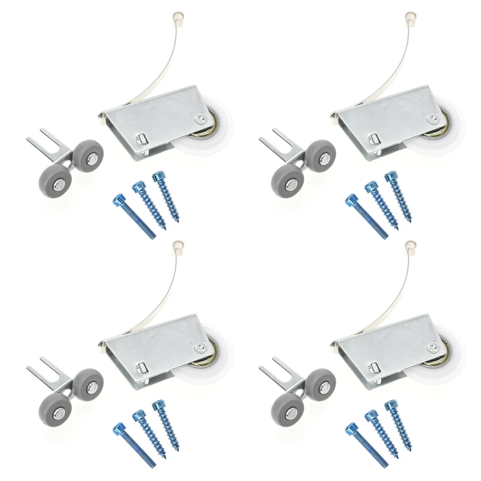 

4 Sets Pullax Tail Cam Door Accessories Track System Sliding Wheels Pulley Roller