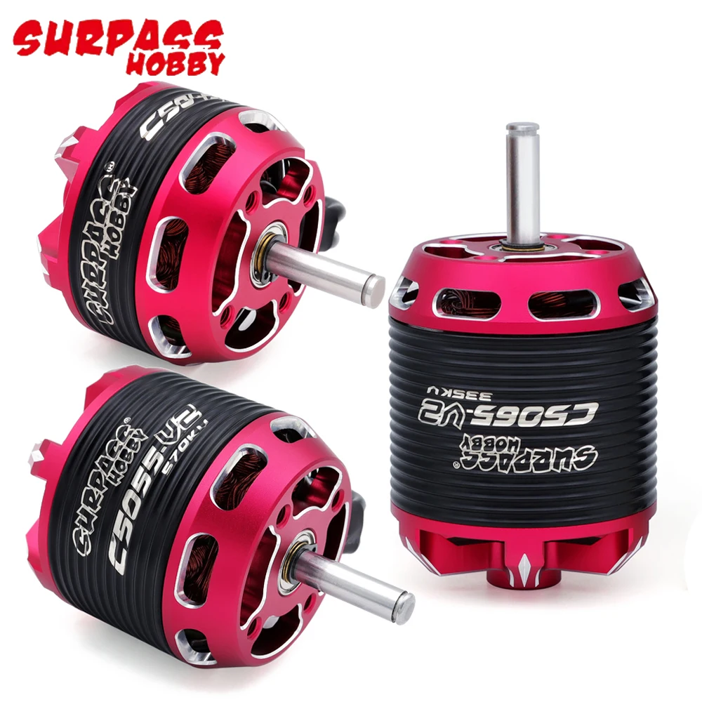 Surpass Hobby C5045/ C5055/ C5065 V2 14 Pole Hi-torque Outrunner Brushless Motor For Fixed Wing Aircraft Model