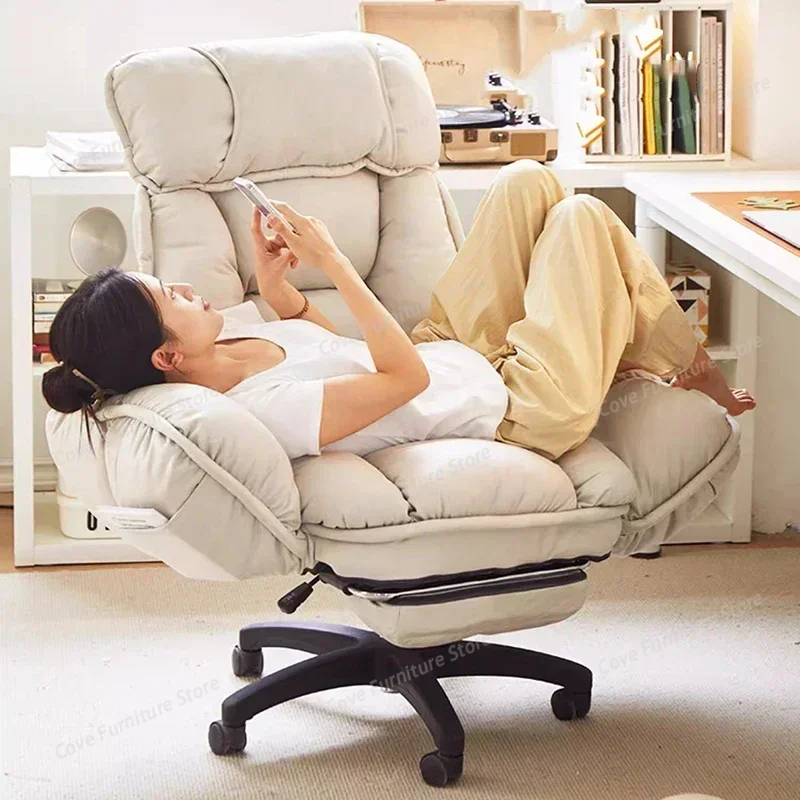Footrest Wheels Office Chair Kids Velvet Reading Cheap Backrest Student Relaxing Office Chair Throne Muebles Home Furniture view 2