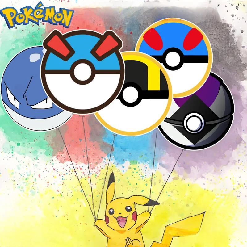 

Pokemon Poke Ball Pixel Sticker Great Ball Ultra Ball Master Ball Fuel TankCap Car Decoration StickerChildren's Toy BirthdayGift