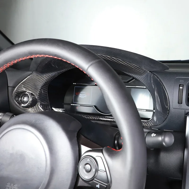 

Car Dashboard Decorative Frame Stickers Cover Trim Decal For Toyota 86/Subaru BRZ 2022 Interior Accessories Real Carbon Fiber