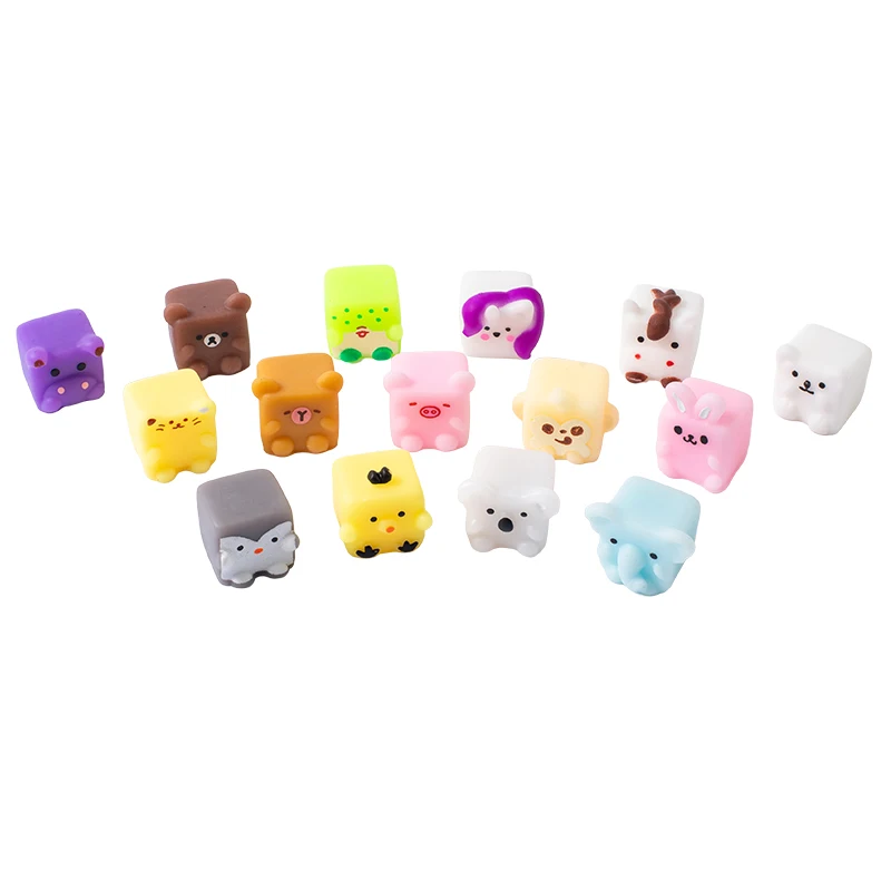 ユニークなもちもちスクイーズストレス解消おもちゃ 子供 大人向け 漫画風動物スクイーズタバスセット ストレス解消 握るおもちゃ パーティーギフト