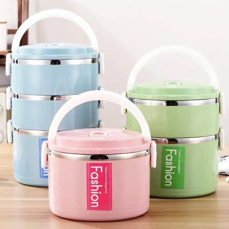 

Large Capaci Stainl Steel Multi-layer Lunch Box Insulated Bento Box Student Rice Buet Office Worker Single Layer Four ...