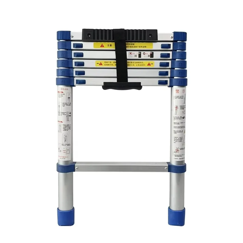 Home Telescopic Aluminum Folding Ladder Can Extend a Single Ladder