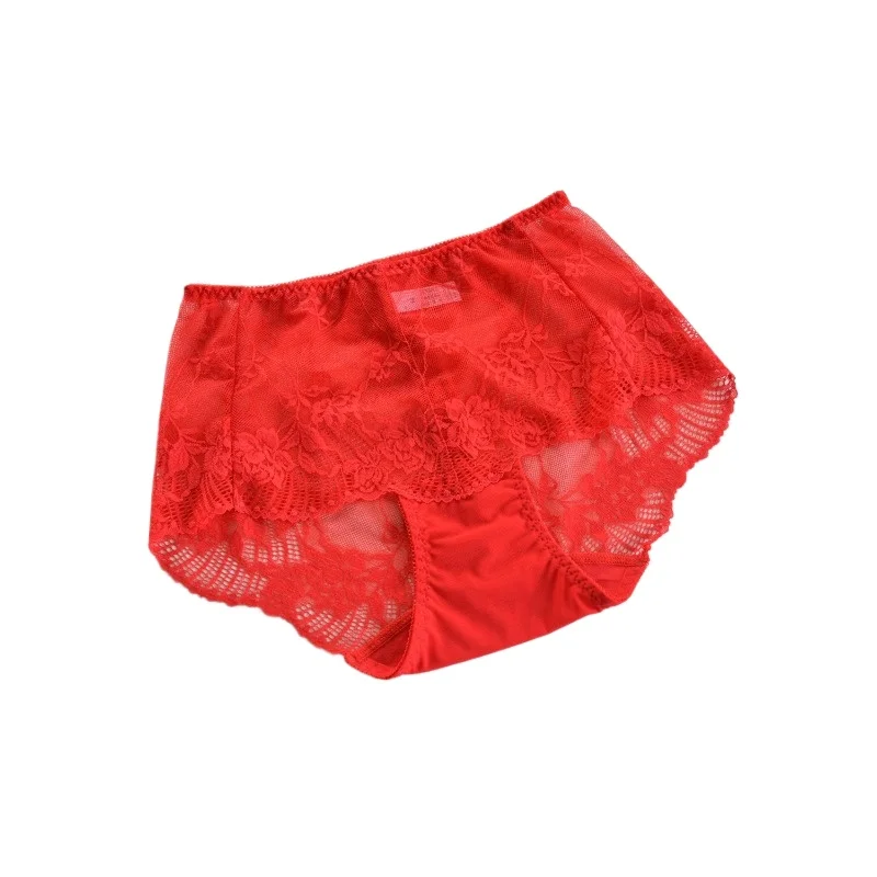 S615 Models Recommend Lace Perspective Sexy Small Flat-angle Women's Underwear with Large Size Multi-color Women's Style