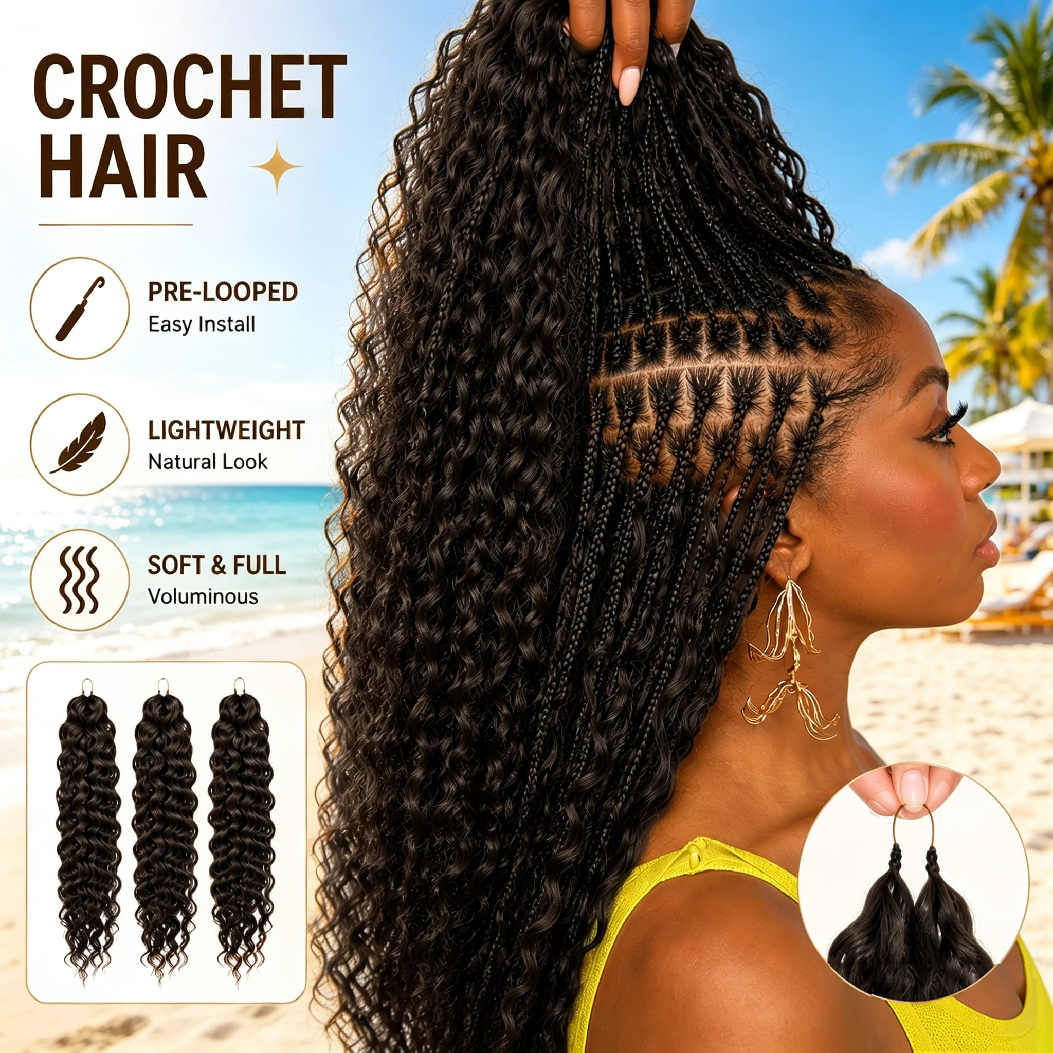 

Smilegirl Brazilian 12A Small Spirals Deep Curly Bundles Curly Crochet Remy Human Hair Curly Deep Wave Virgin Feather Hair Extension