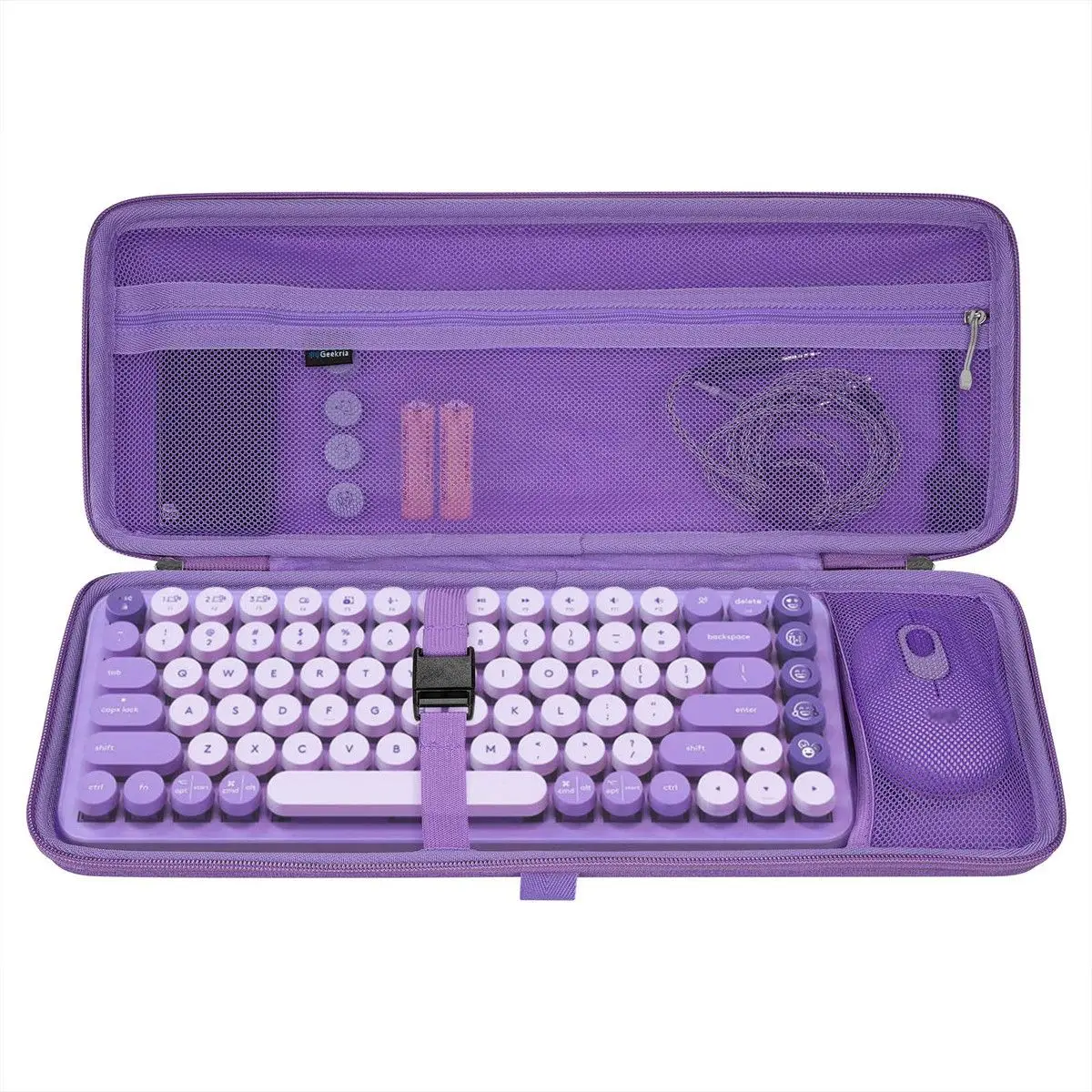 Custom Cute Portable Hard Case Storage Bag for 84-Key Keyboards & Mouse, Universal Anti-Drop Protective Organizer Gift