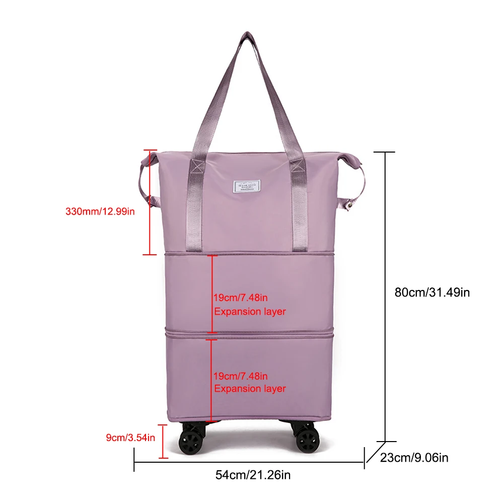 Folding Luggage Bags Travel Bag Large Capacity Universal Wheel Duffle Pack  Foldable Business Storage Bag with Wheels Handle